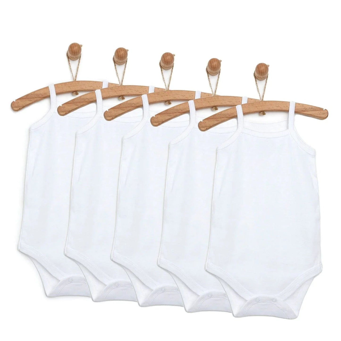 HelloBaby Unisex Strappy Bodysuit 5 pcs - mezetto ebebek ebebek