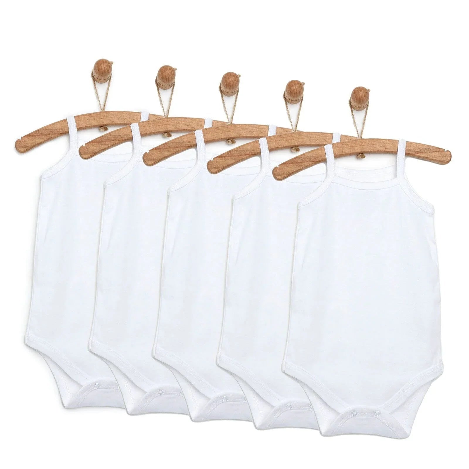 HelloBaby Unisex Strappy Bodysuit 5 pcs - mezetto ebebek ebebek