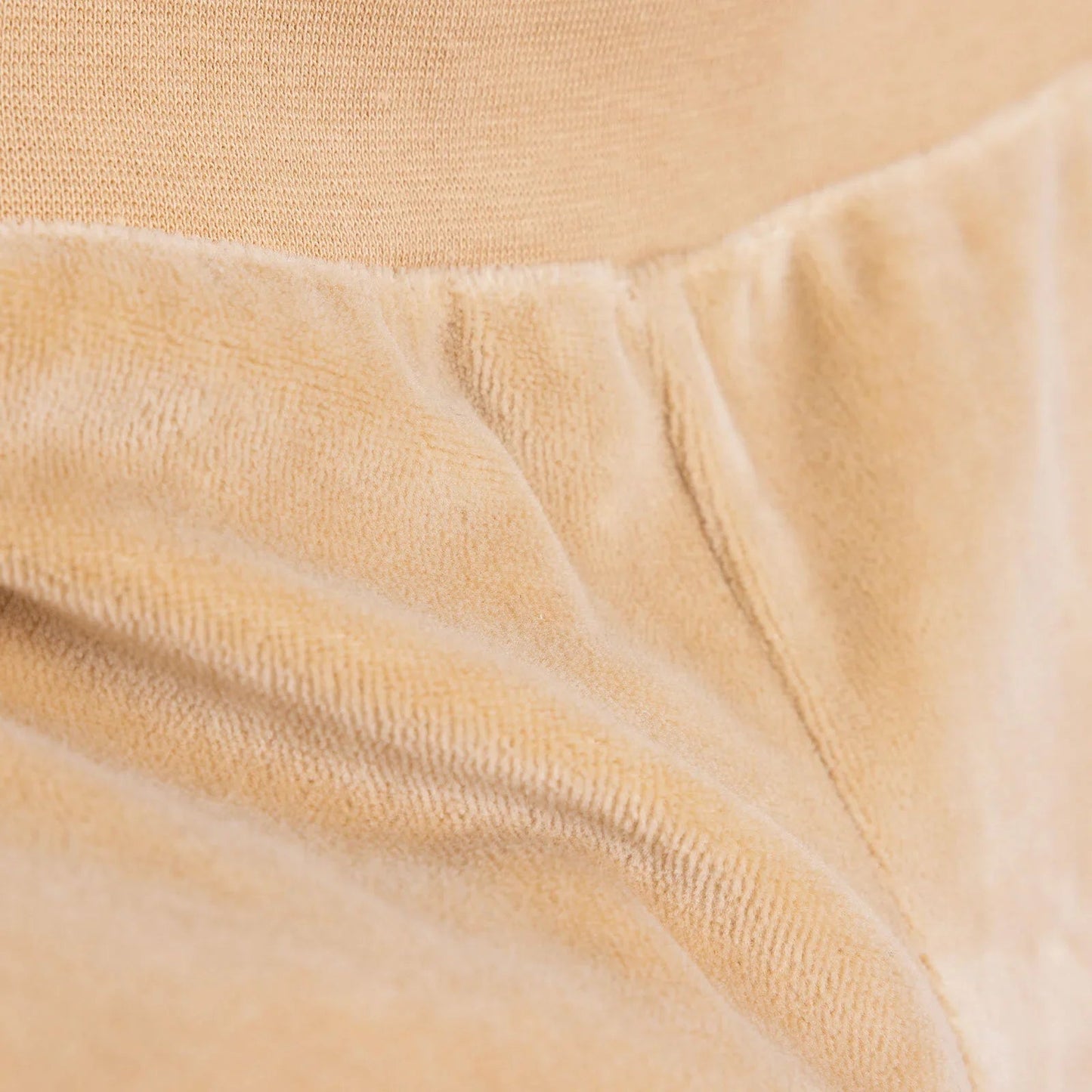 HelloBaby Unisex Velvet Footed Bottom - Beige - mezetto ebebek ebebek