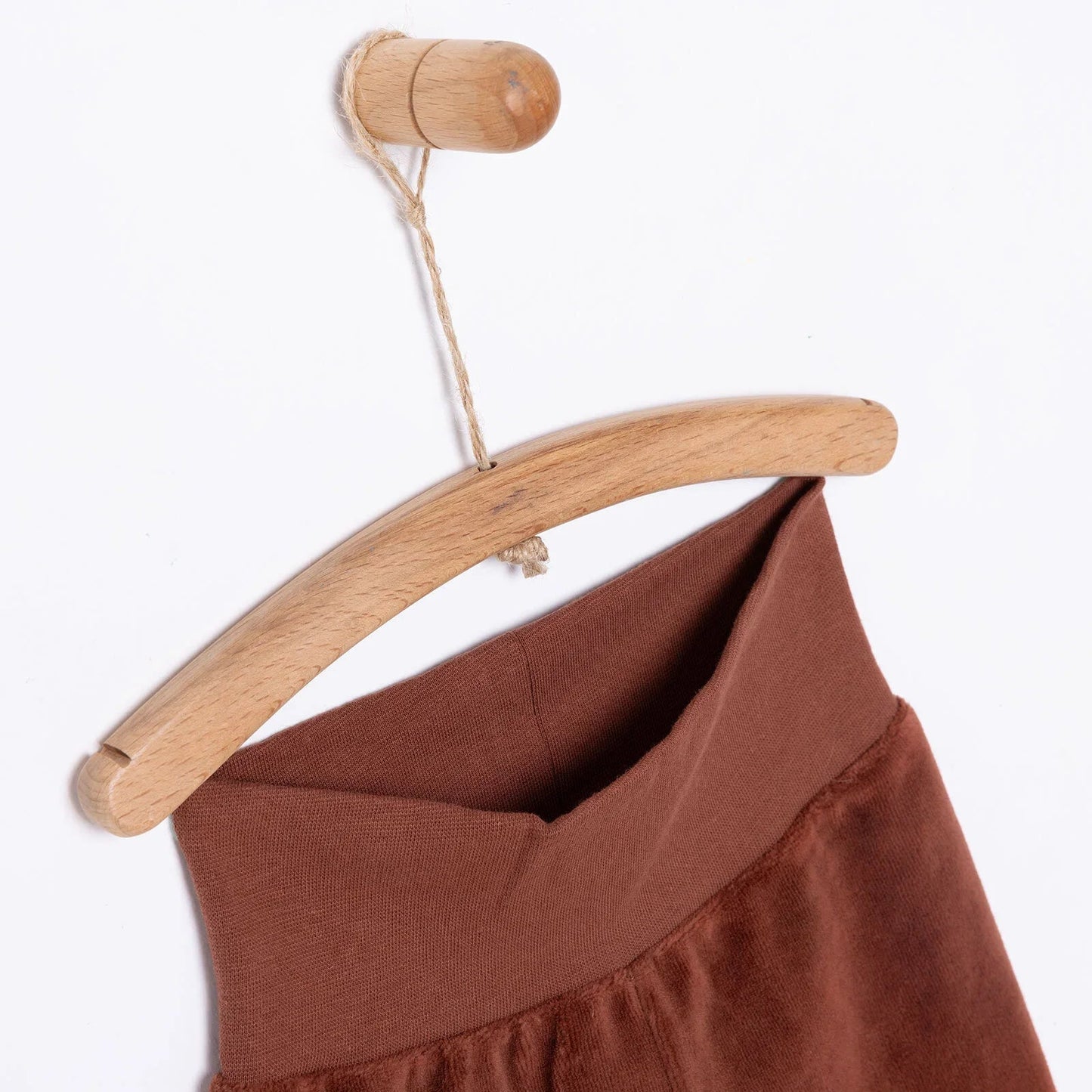 HelloBaby Unisex Velvet Footed Bottom - Brown - mezetto ebebek ebebek