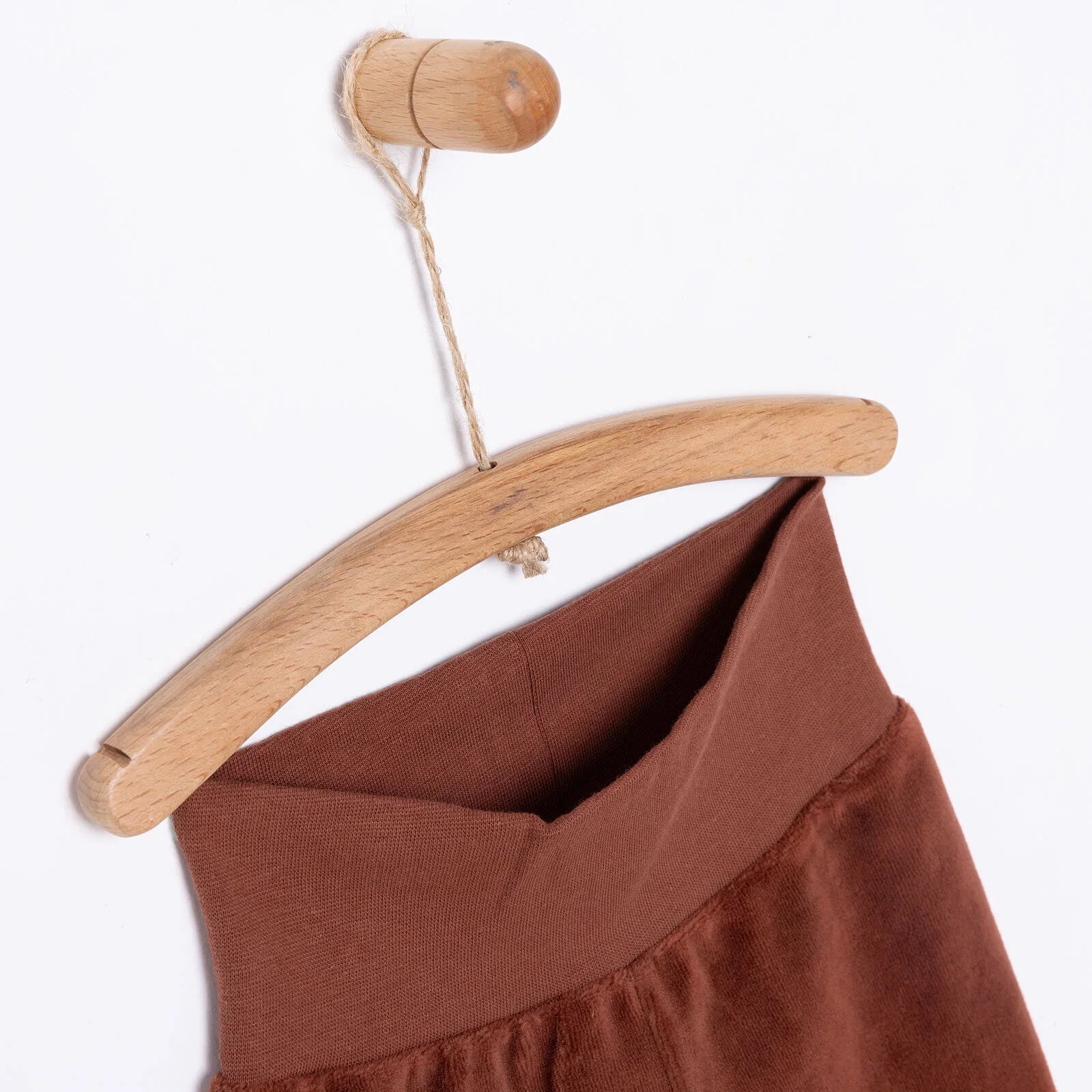HelloBaby Unisex Velvet Footed Bottom - Brown - mezetto ebebek ebebek