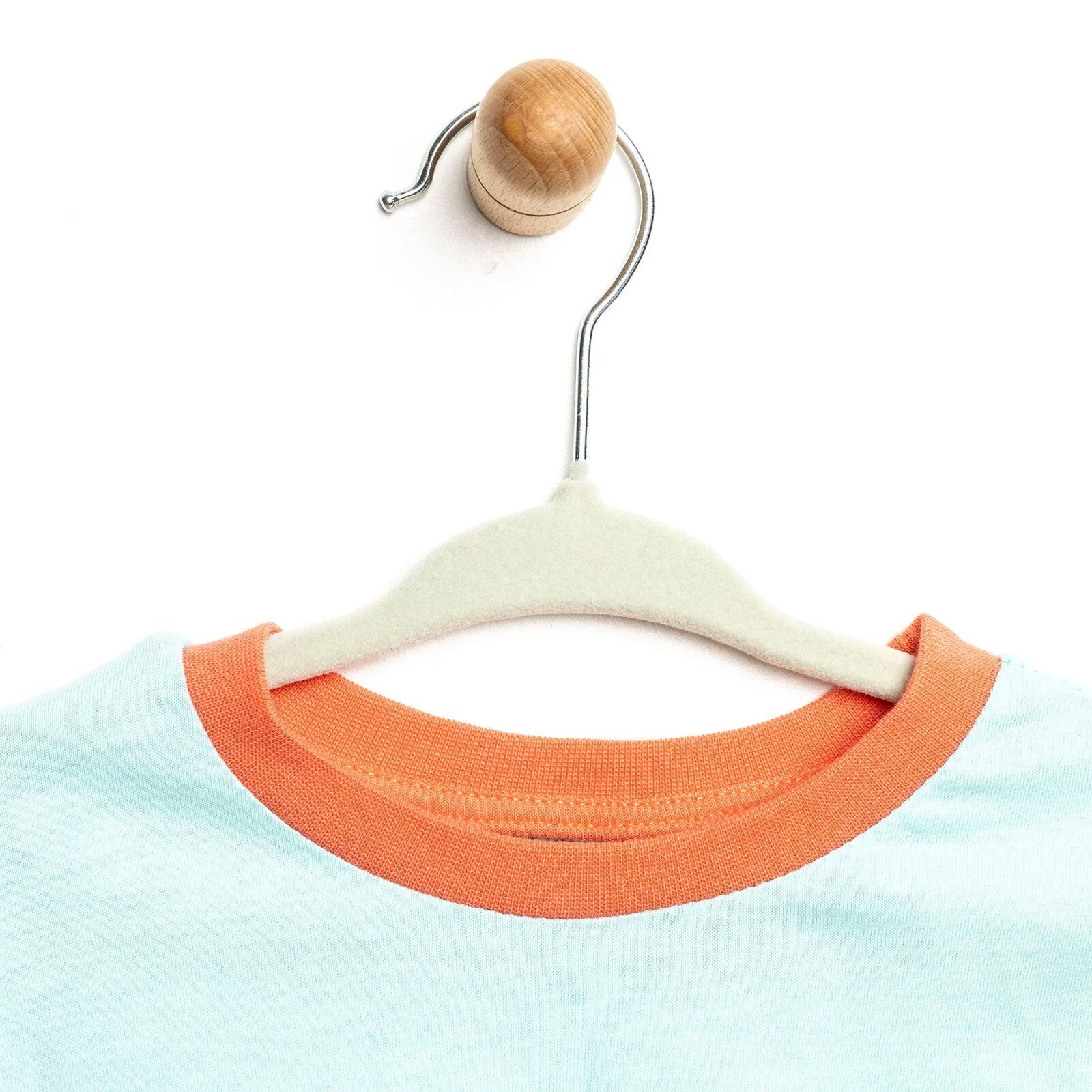 HelloBaby Velvet 5 pcs Hangers - Light Green - mezetto ebebek ebebek
