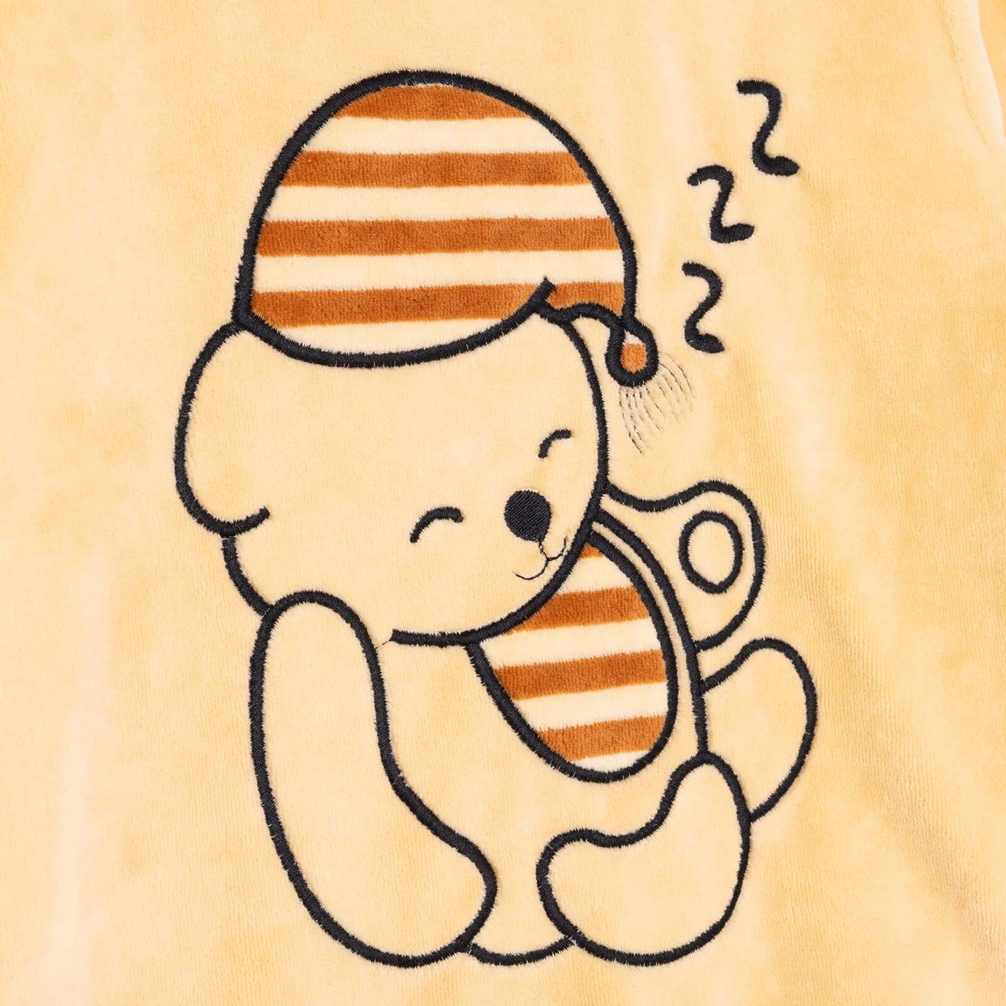 HelloBaby Velvet Pyjama Set - Light Brown - mezetto ebebek ebebek