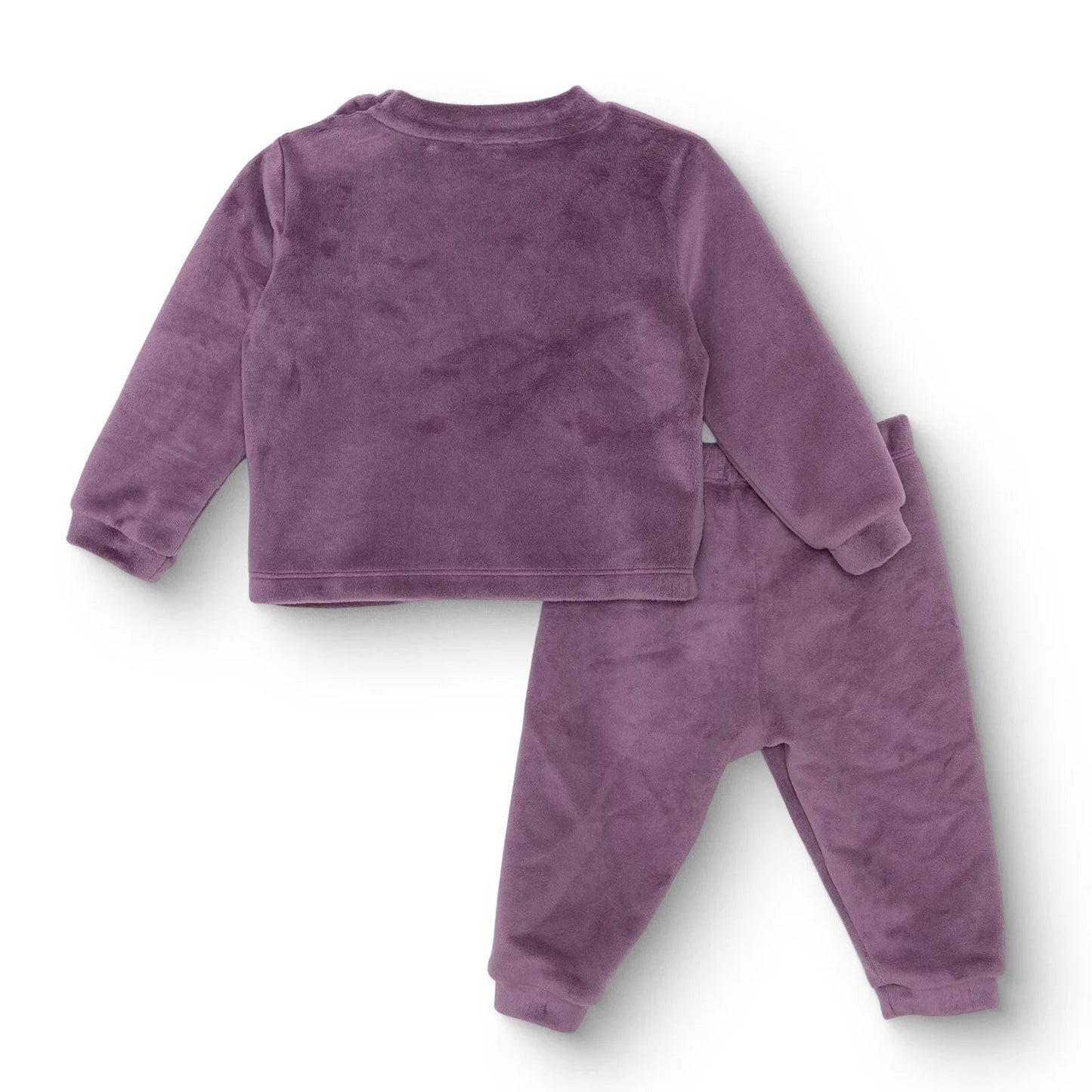 HelloBaby Velvet Pyjamas - Purple - mezetto ebebek ebebek