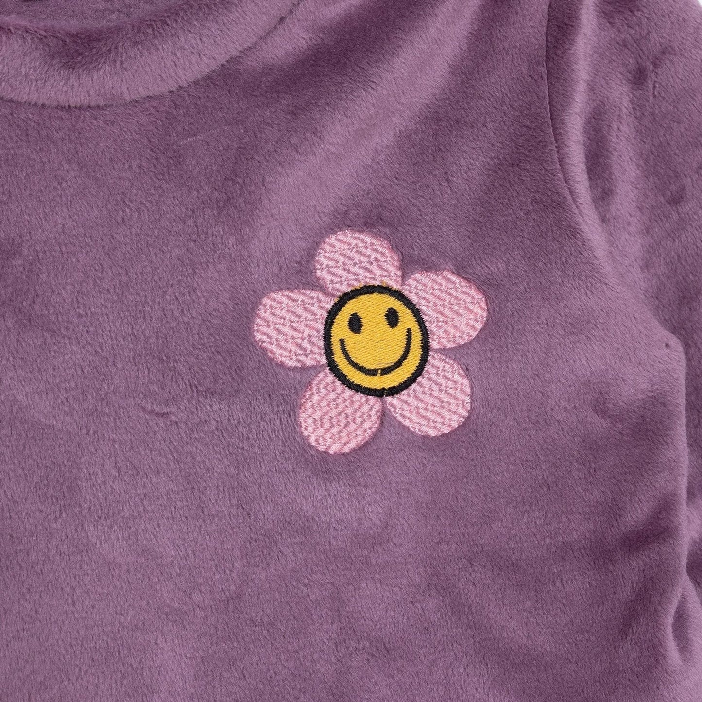 HelloBaby Velvet Pyjamas - Purple - mezetto ebebek ebebek