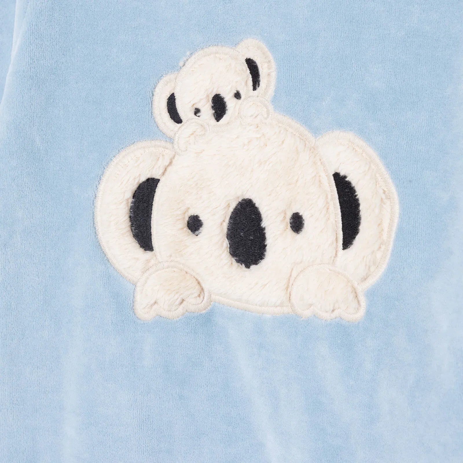 HelloBaby Velvet Pyjamas Set - Blue - mezetto ebebek ebebek