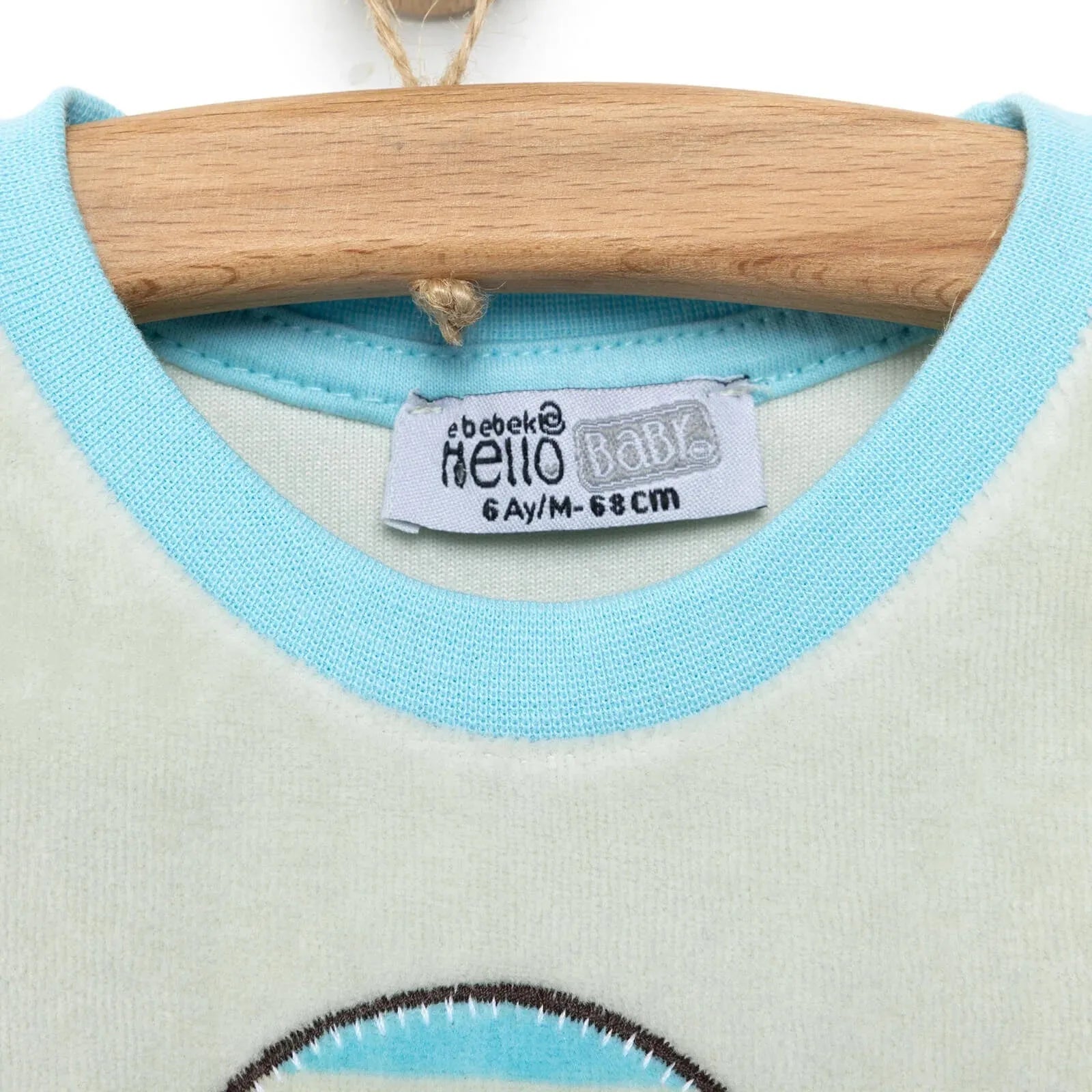HelloBaby Velvet Pyjamas Set - mezetto ebebek ebebek