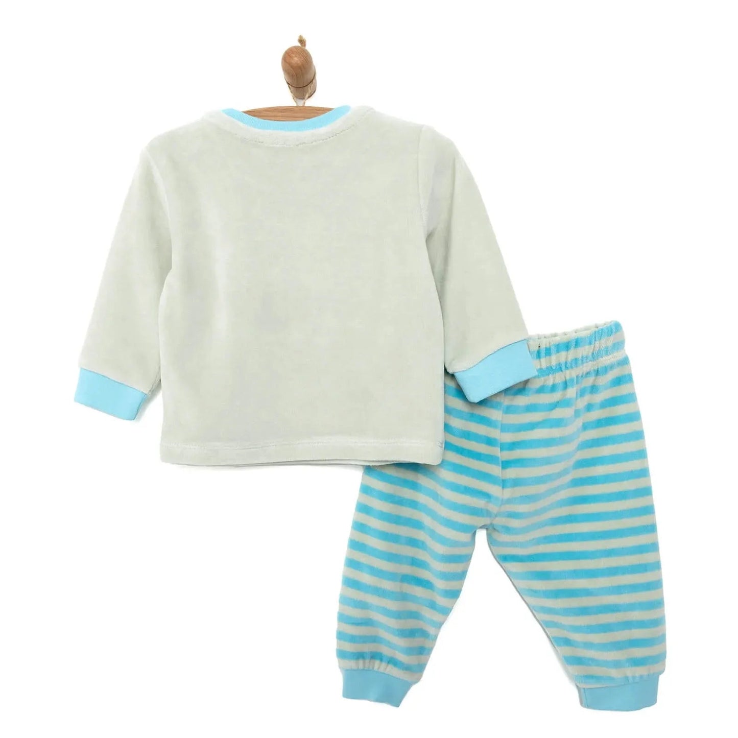 HelloBaby Velvet Pyjamas Set - mezetto ebebek ebebek