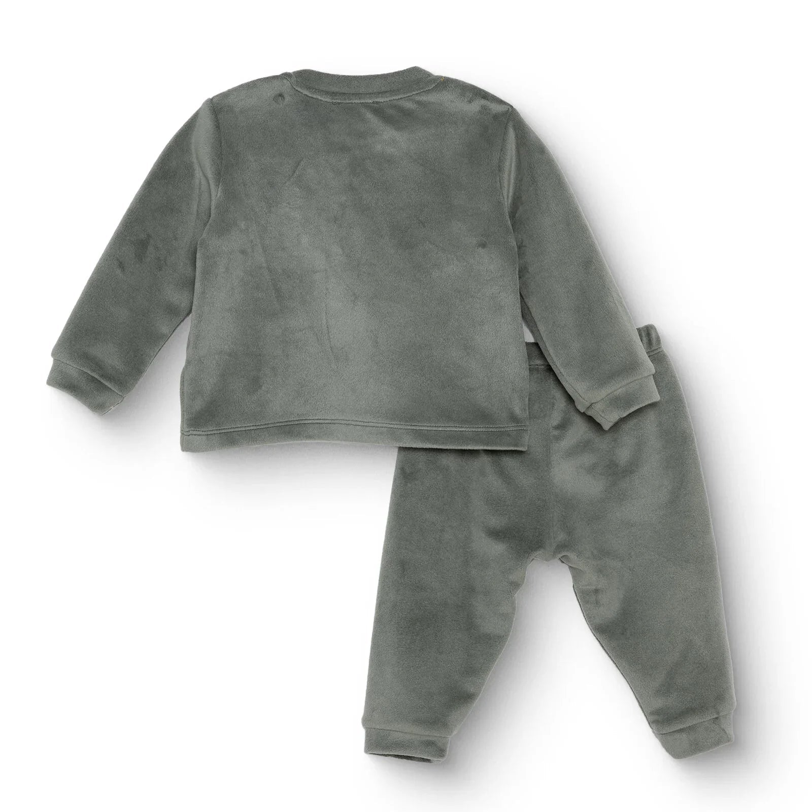 HelloBaby Velvet Pyjamas Set - Green - mezetto ebebek ebebek