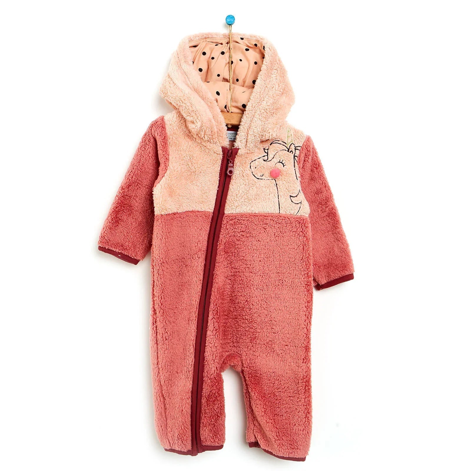 HelloBaby Welsoft Footed Jumpsuit - Pink - mezetto ebebek ebebek