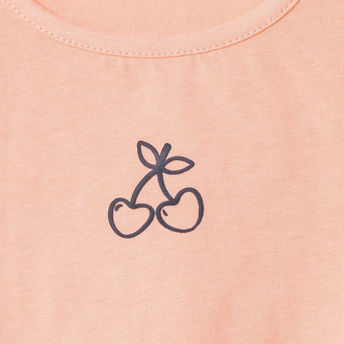 HelloBaby Winter Cherry Blouse - Leggings - Salmon - mezetto ebebek ebebek