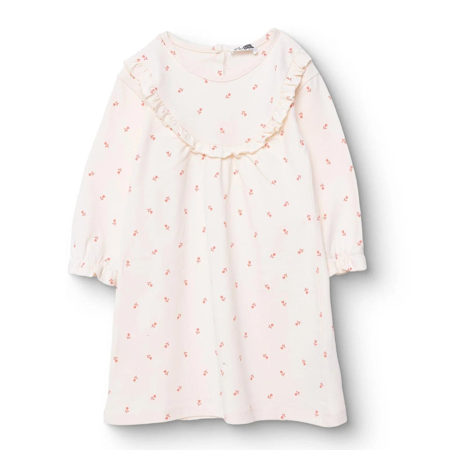 HelloBaby Winter Cherry Dress - Ecru Printed - mezetto ebebek ebebek