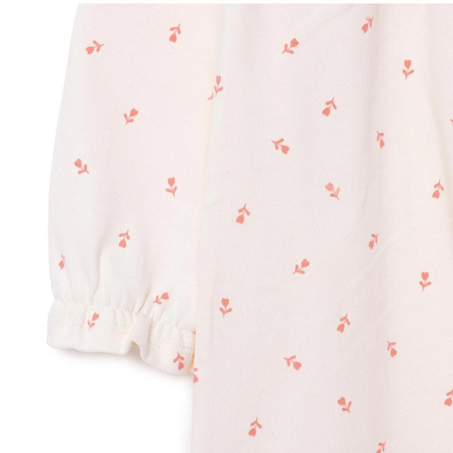 HelloBaby Winter Cherry Dress - Ecru Printed - mezetto ebebek ebebek