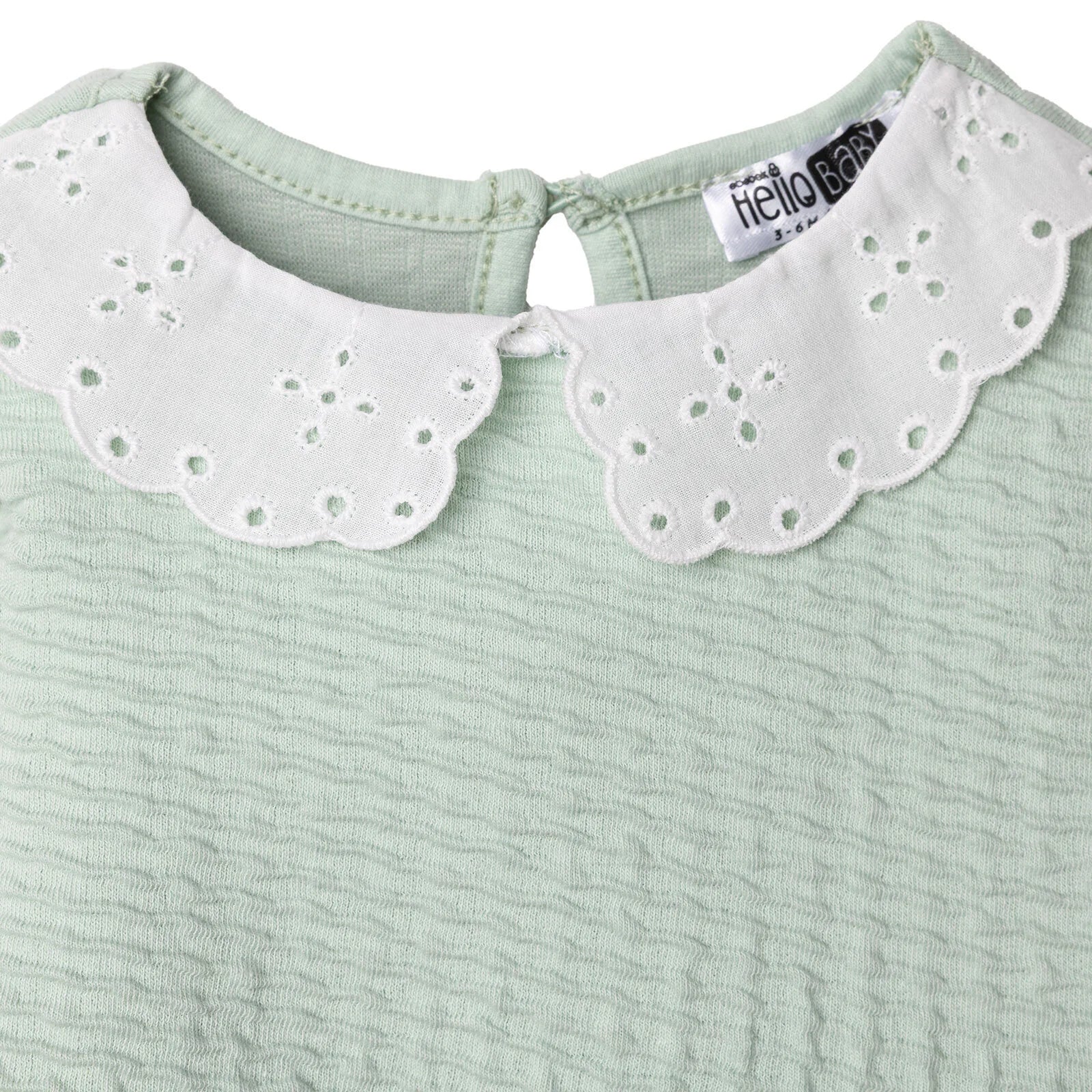 HelloBaby Winter Cherry Dress - Green - mezetto ebebek ebebek