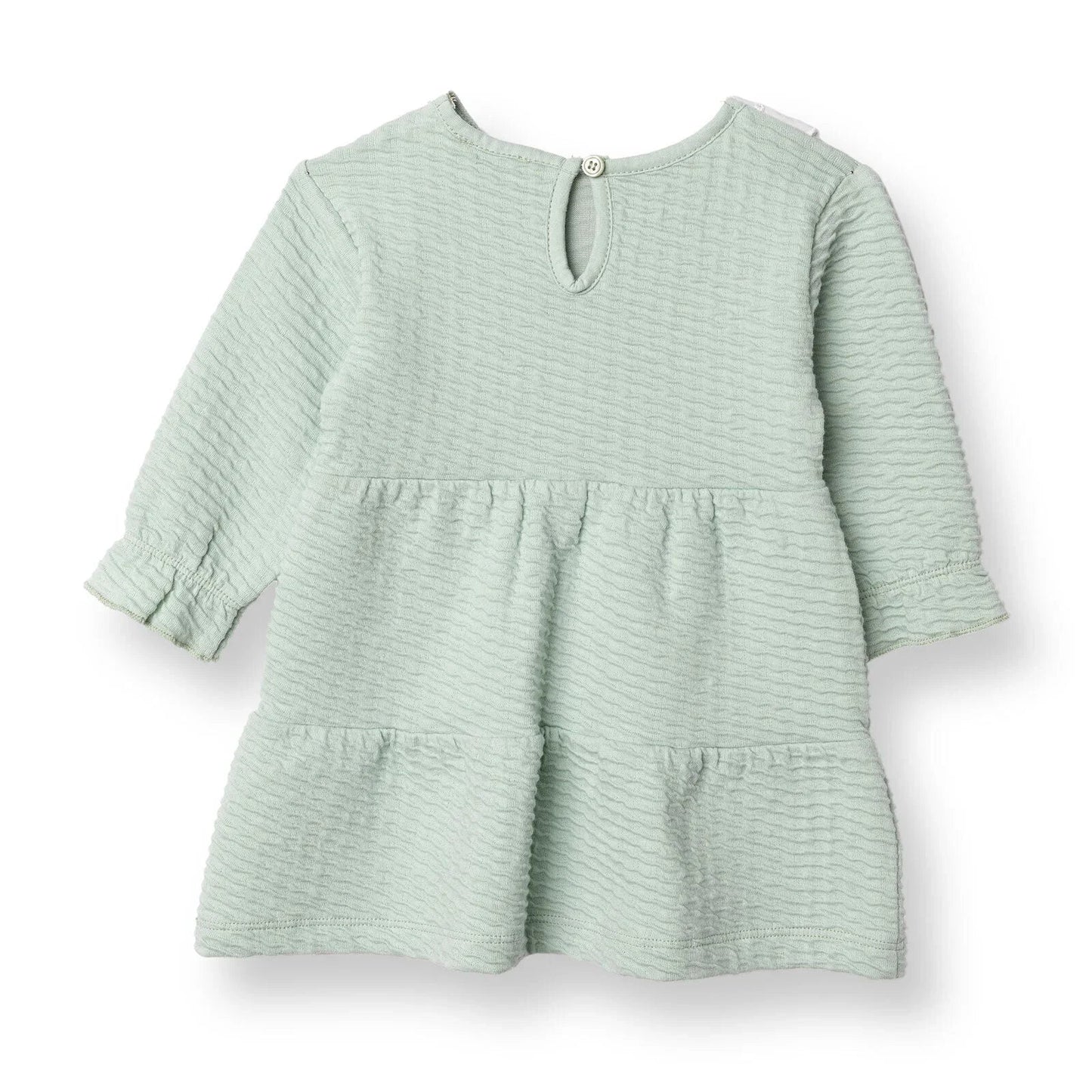 HelloBaby Winter Cherry Dress - Green - mezetto ebebek ebebek