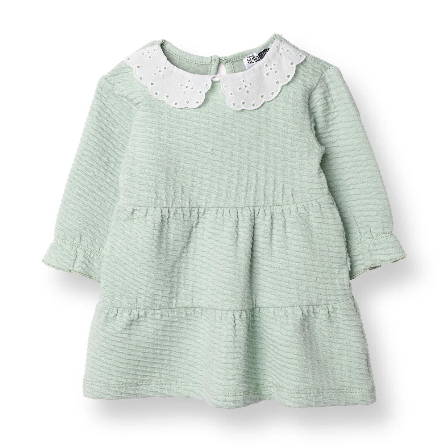 HelloBaby Winter Cherry Dress - Green - mezetto ebebek ebebek