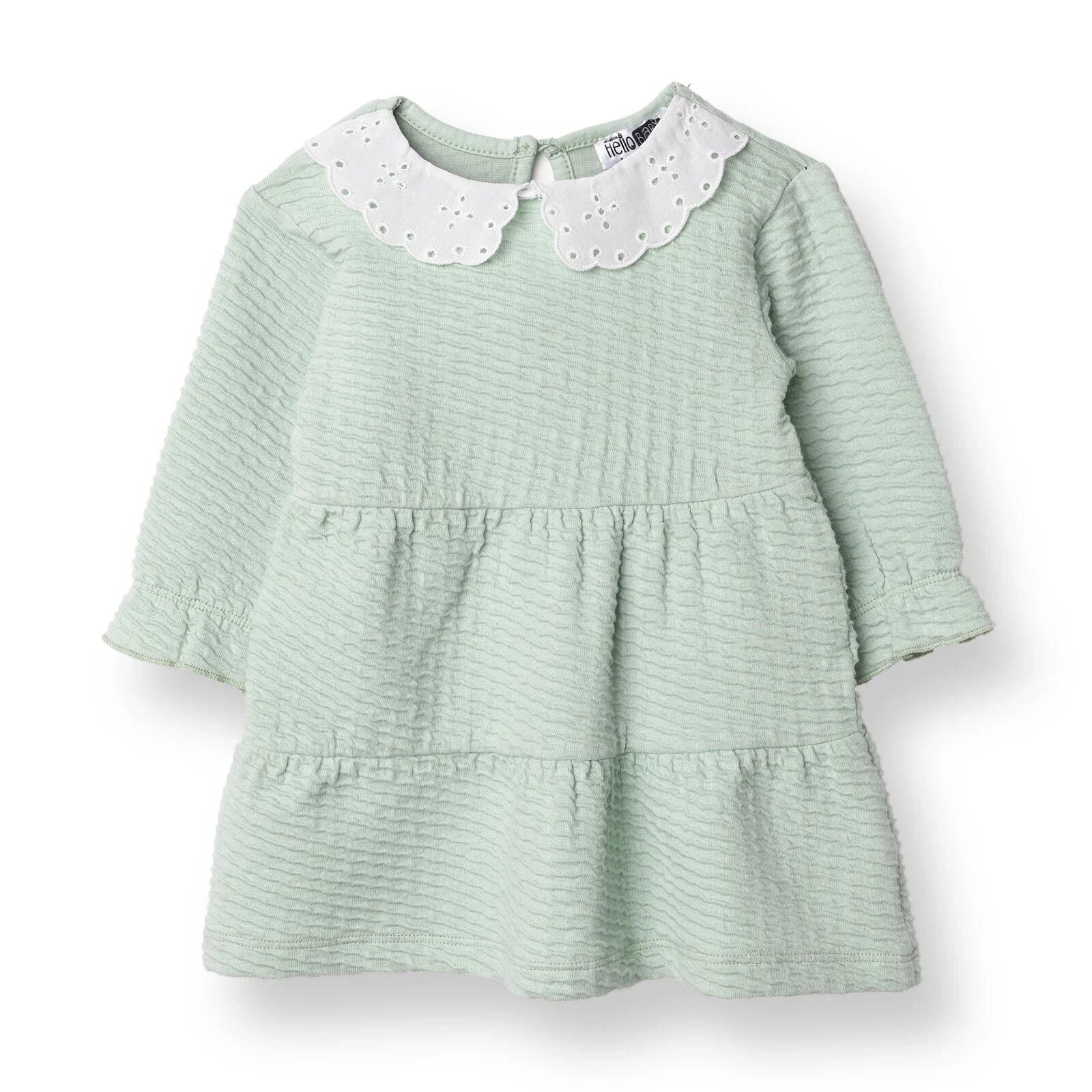 HelloBaby Winter Cherry Dress - Green - mezetto ebebek ebebek