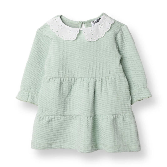 HelloBaby Winter Cherry Dress - Green - mezetto ebebek ebebek