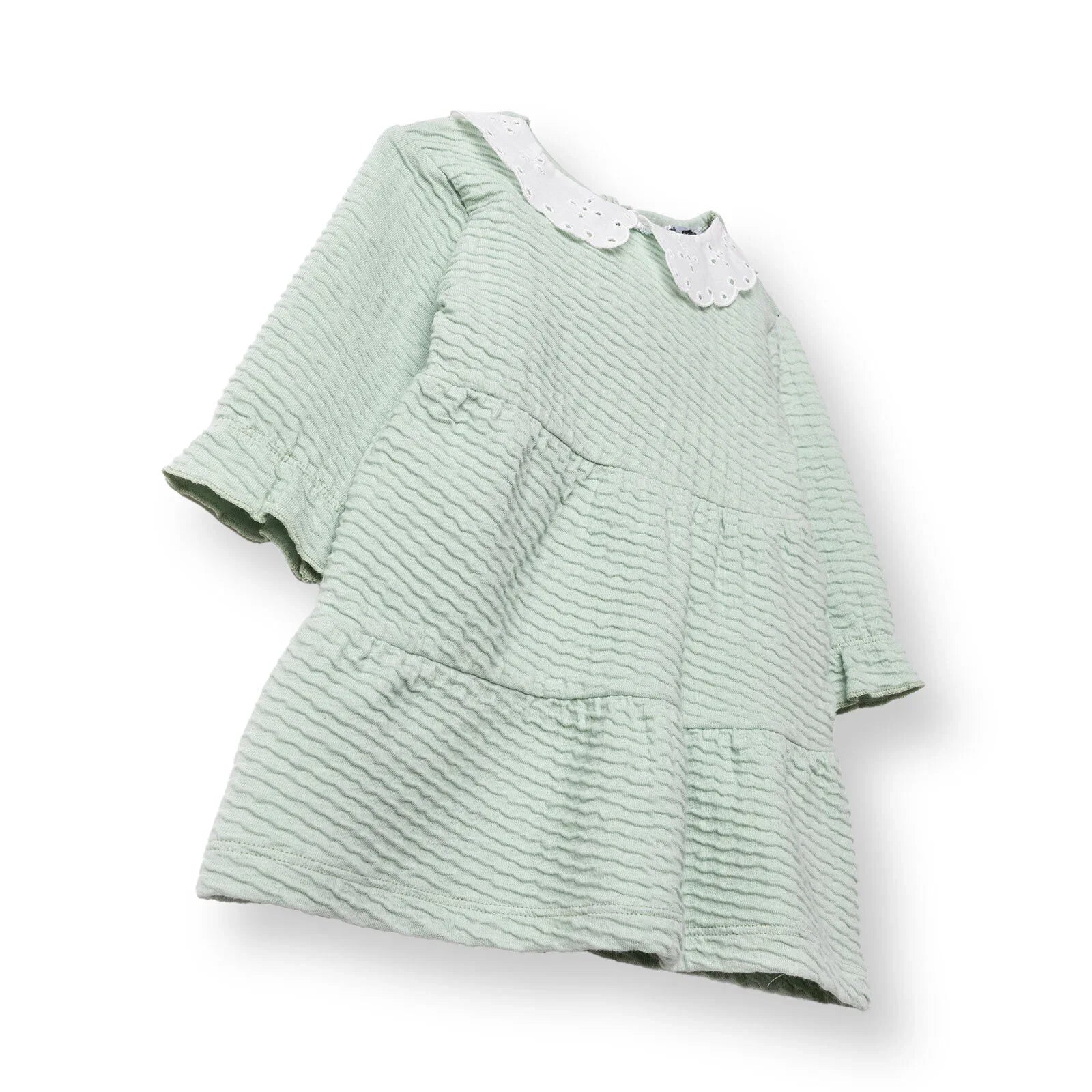 HelloBaby Winter Cherry Dress - Green - mezetto ebebek ebebek