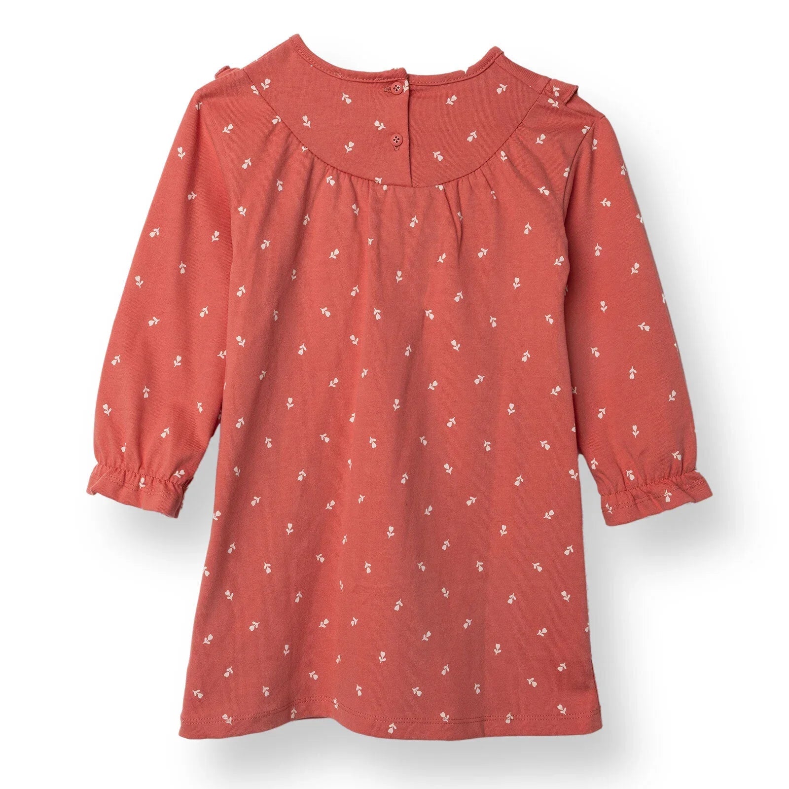 HelloBaby Wintrt Cherry Dress - Coral Printed - mezetto ebebek ebebek