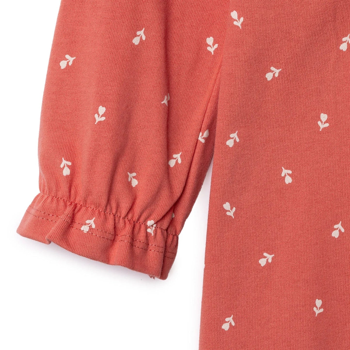 HelloBaby Wintrt Cherry Dress - Coral Printed - mezetto ebebek ebebek