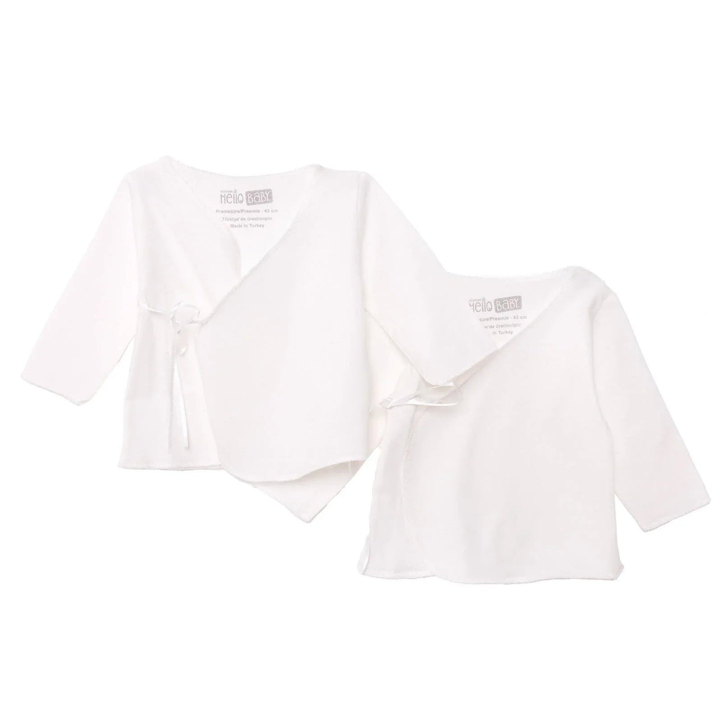HelloBaby Wrapover Top 2 - Pack - Ecru - mezetto ebebek ebebek