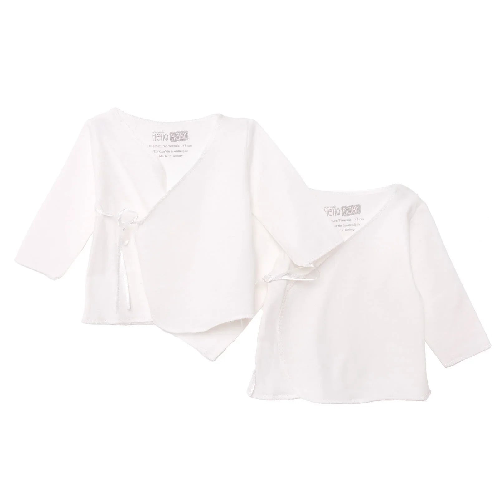 HelloBaby Wrapover Top 2 - Pack - Ecru - mezetto ebebek ebebek