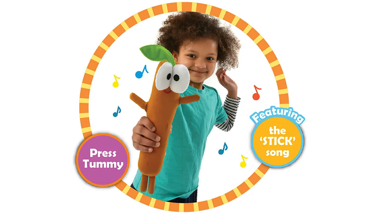 Hey Duggee Fun Singing Sticky Stick Stick Soft Toy - mezetto ebebek ebebek