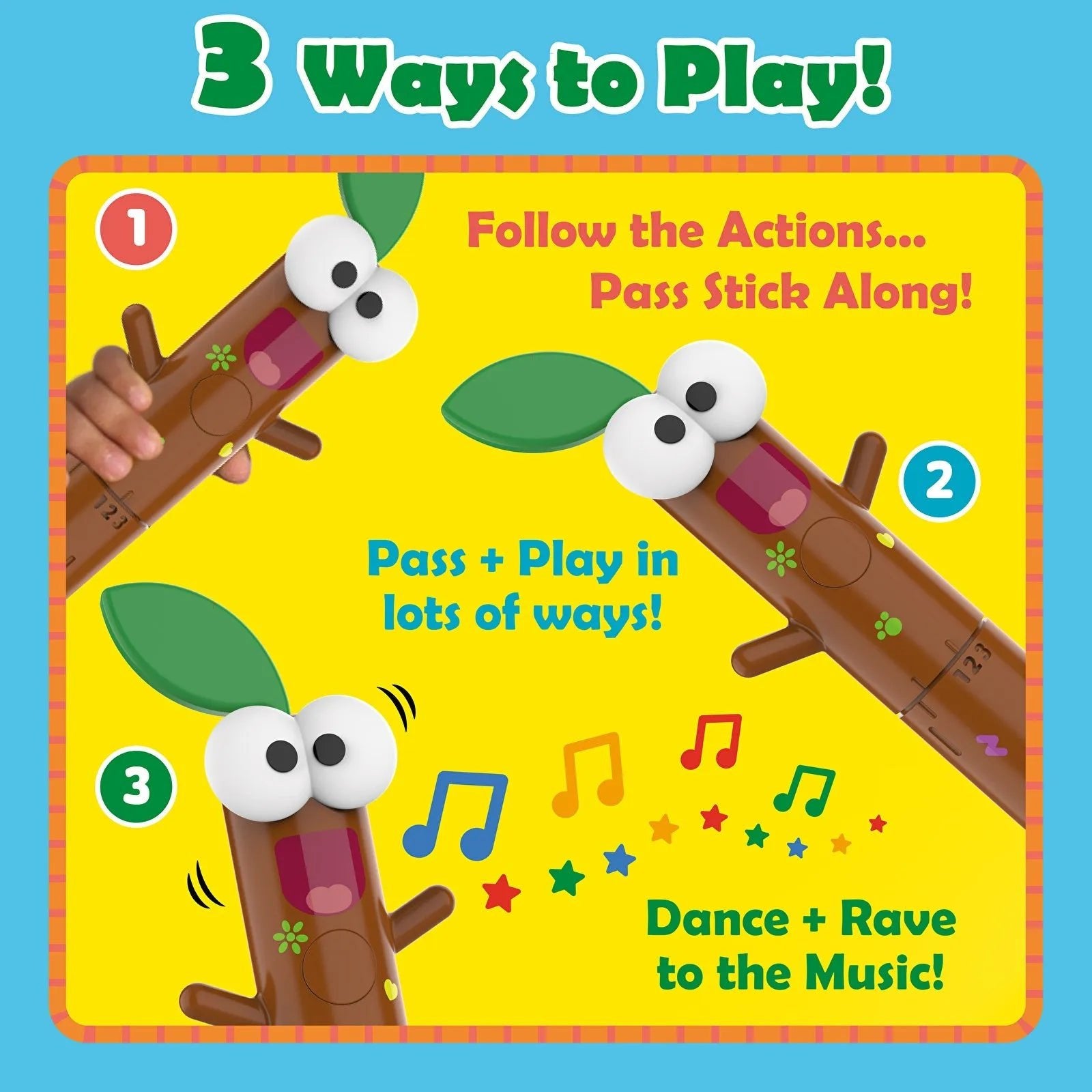 Hey Duggee Press, Play and Party Sticky Stick - mezetto ebebek ebebek