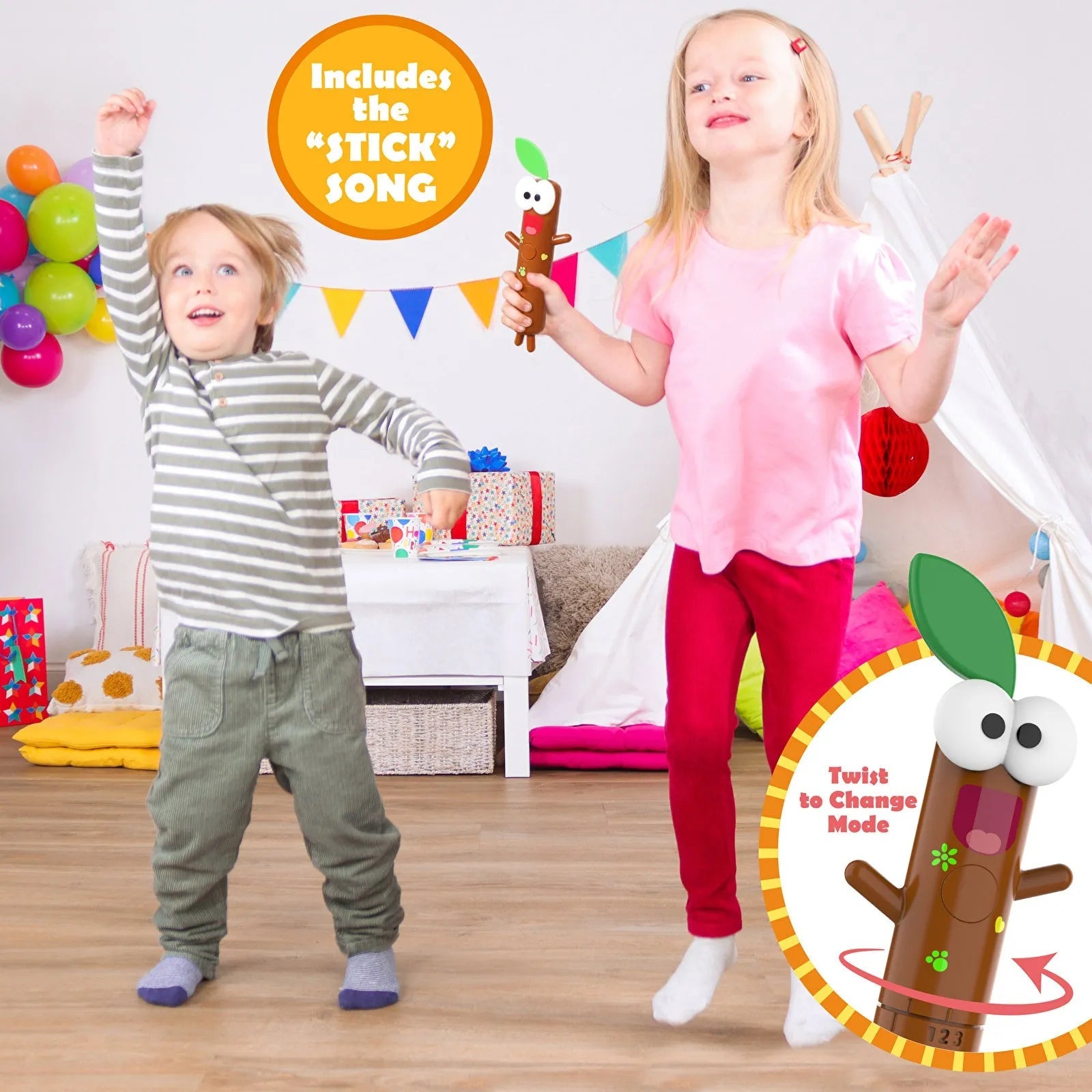 Hey Duggee Press, Play and Party Sticky Stick - mezetto ebebek ebebek