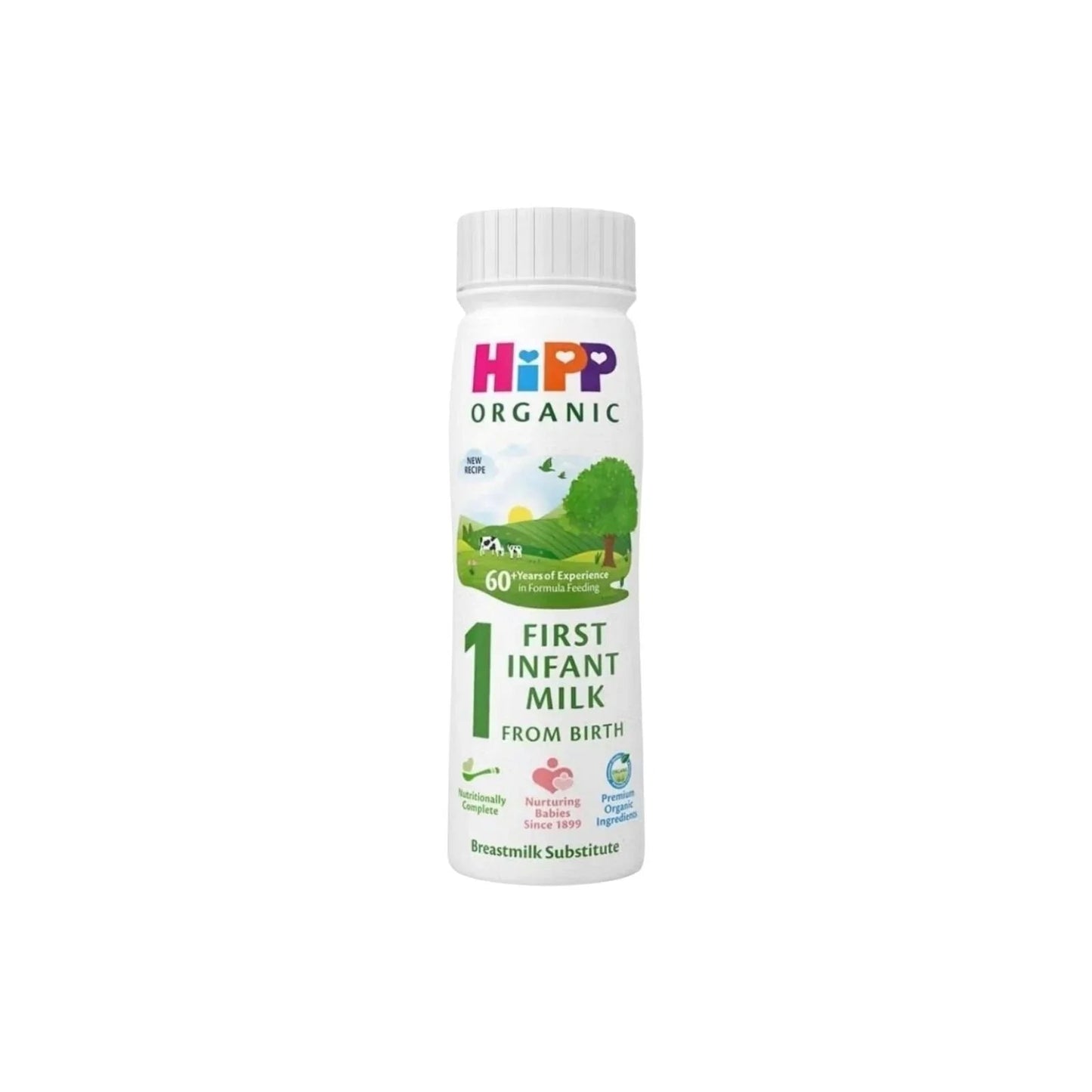 HiPP Organic 1 First Infant Ready to Feed Liquid Milk from Birth 200ml - mezetto ebebek ebebek