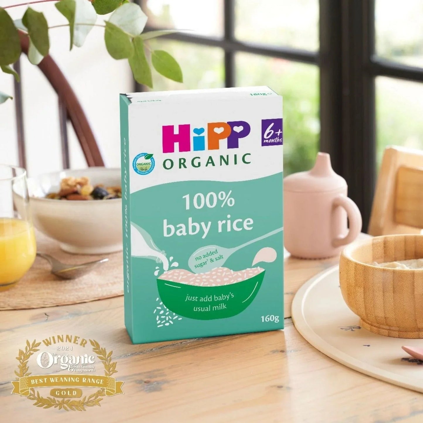 HiPP Organic 100% Baby Rice 6+ months 160g - mezetto ebebek ebebek