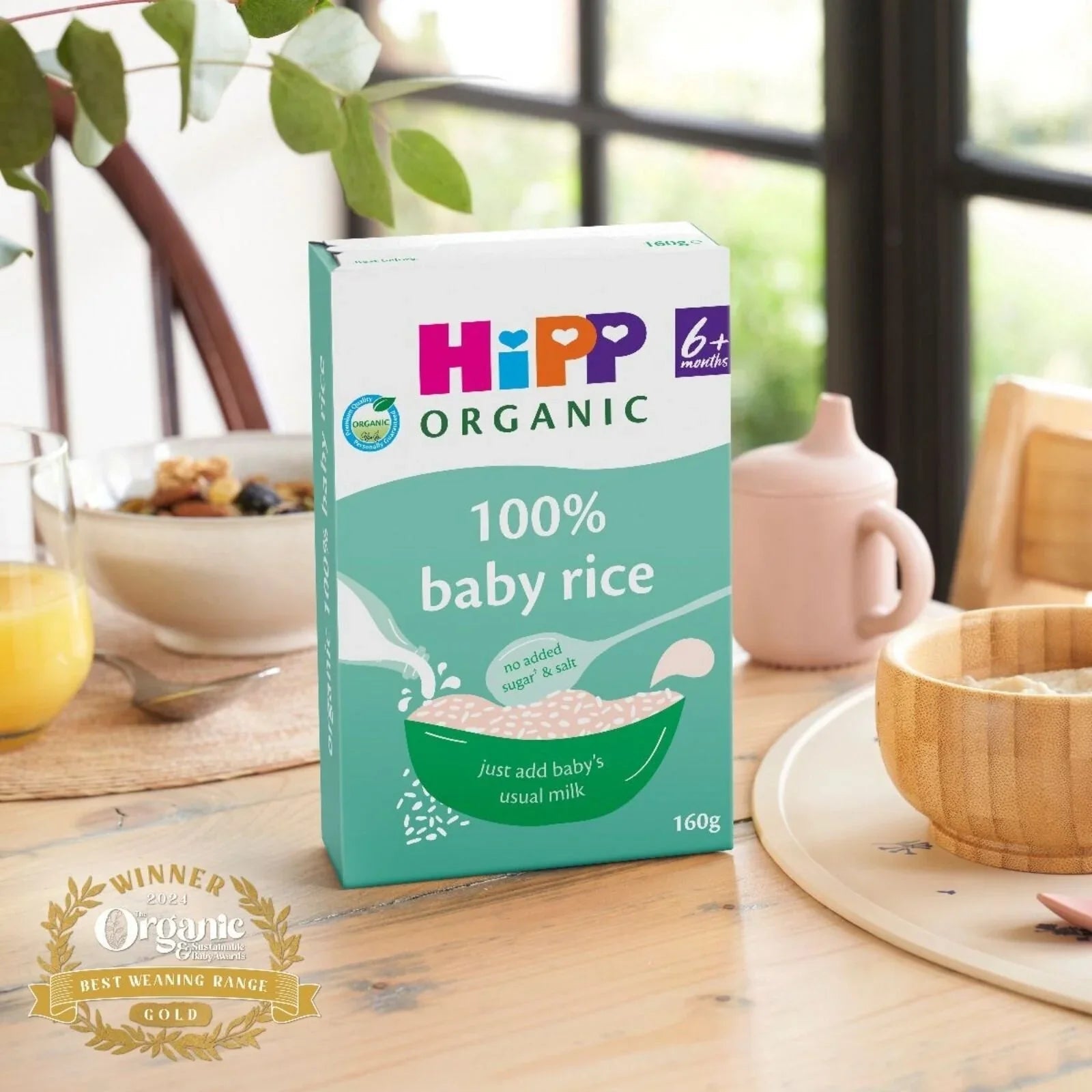 HiPP Organic 100% Baby Rice 6+ months 160g - mezetto ebebek ebebek