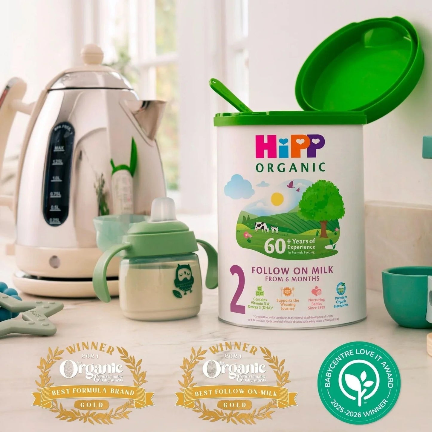 HiPP Organic 2 Follow on Baby Milk Formula from 6+ months 800g - mezetto ebebek ebebek