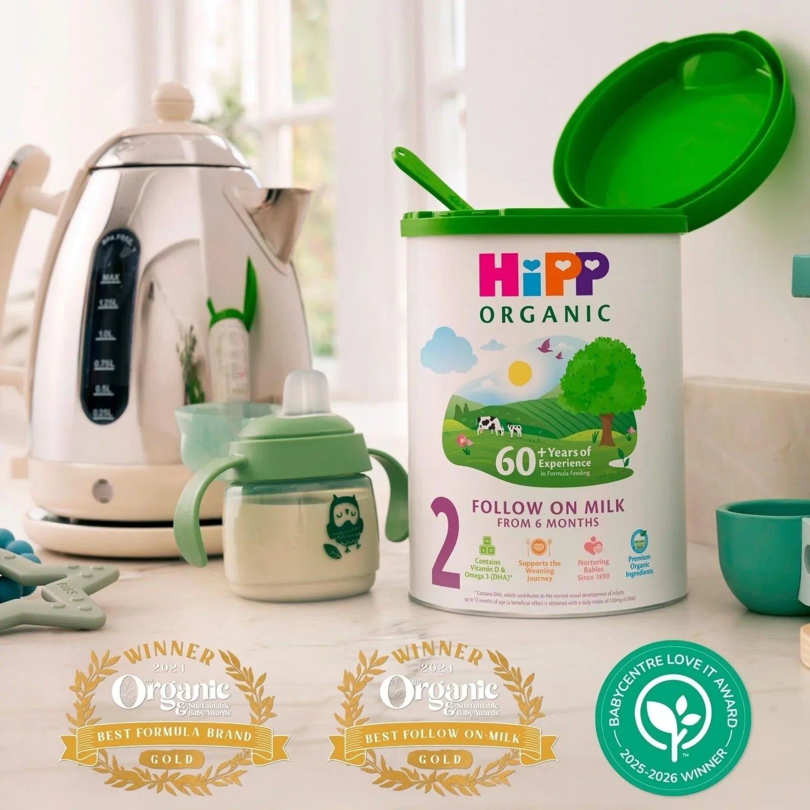 HiPP Organic 2 Follow on Baby Milk Formula from 6+ months 800g - mezetto ebebek ebebek