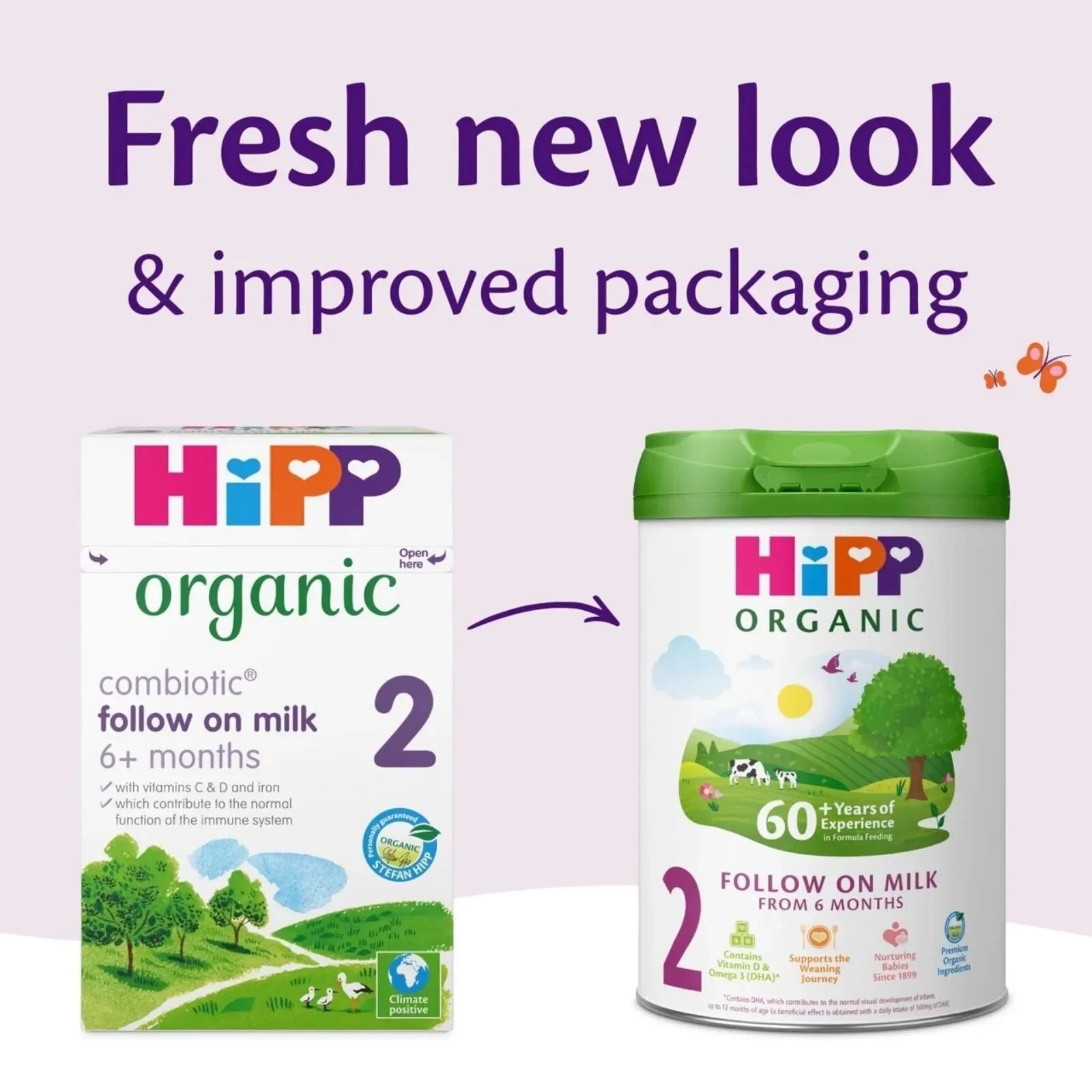 HiPP Organic 2 Follow on Baby Milk Formula from 6+ months 800g - mezetto ebebek ebebek