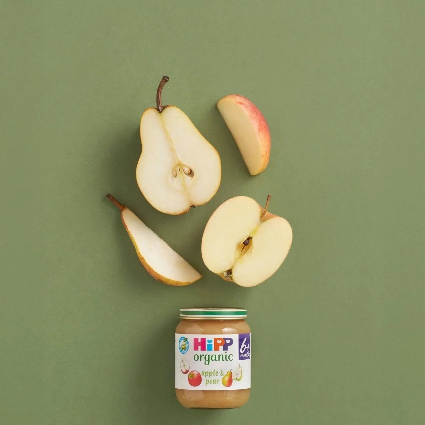 HiPP Organic Apple & Pear Jar 6+ months 125g - mezetto ebebek ebebek