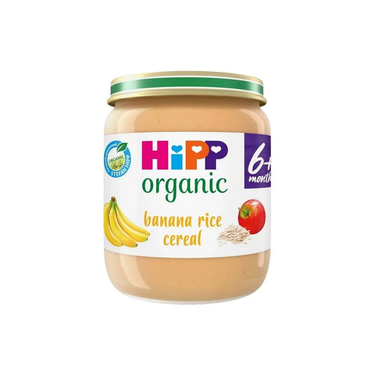 HiPP Organic Banana Rice Cereal Baby Food 6+ months 125g - mezetto ebebek ebebek