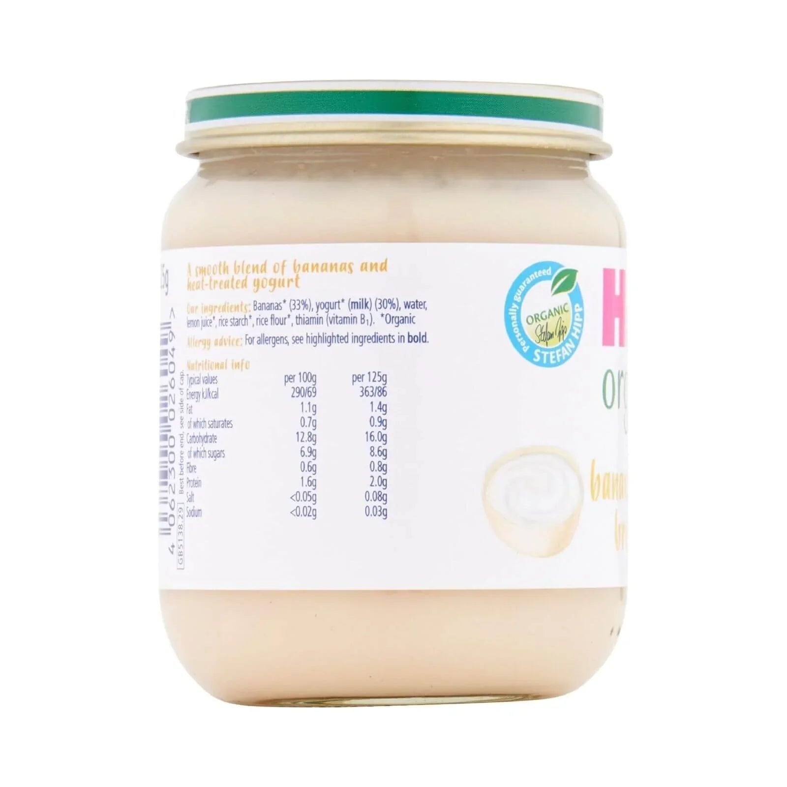 HiPP Organic Banana Yogurt Breakfast Jar 6+ months 125g - mezetto ebebek ebebek