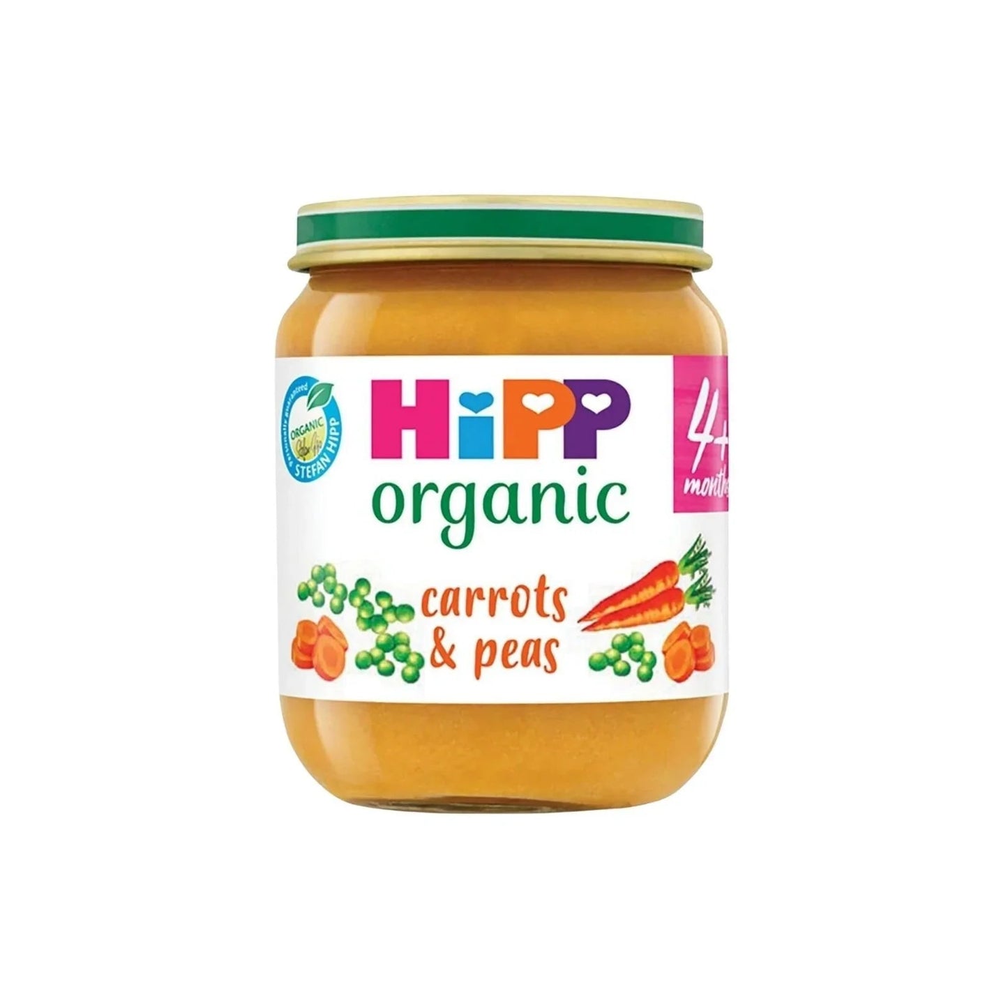 HiPP Organic Carrots & Peas Jar 4+ months 125g - mezetto ebebek ebebek