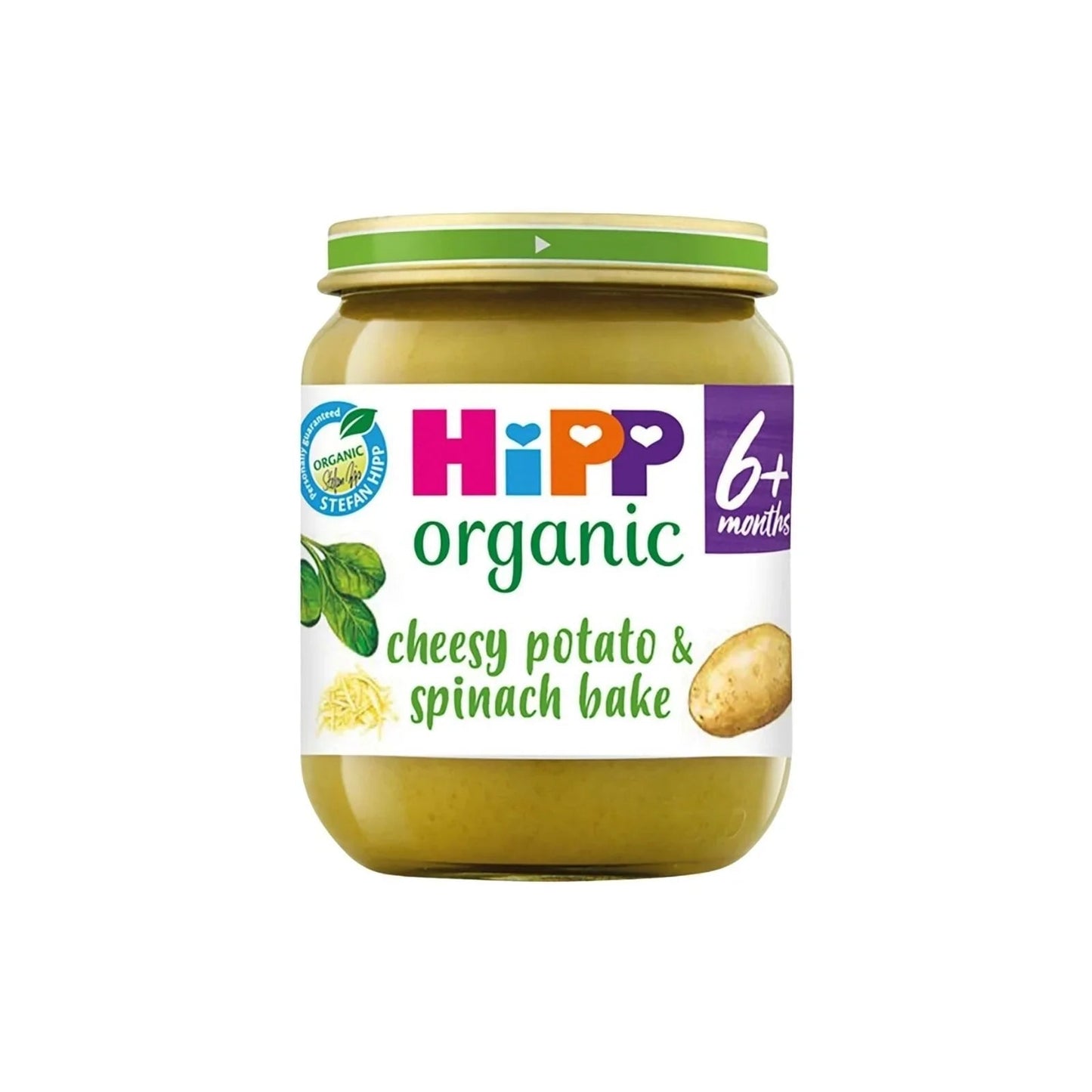 HiPP Organic Cheesy Potato & Spinach Bake Baby Food Jar 6+ months 125g - mezetto ebebek ebebek