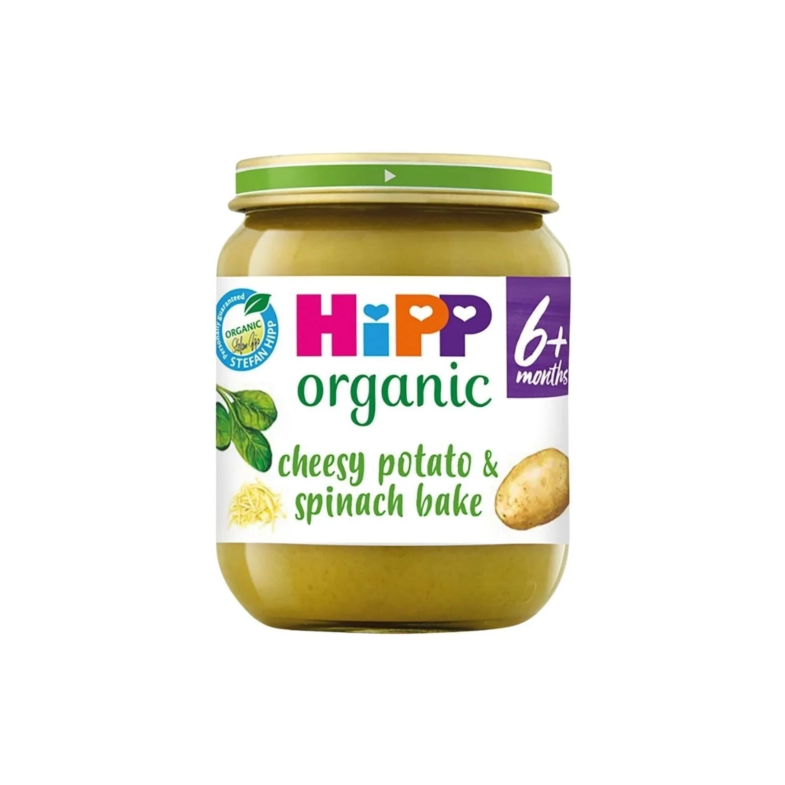 HiPP Organic Cheesy Potato & Spinach Bake Baby Food Jar 6+ months 125g - mezetto ebebek ebebek