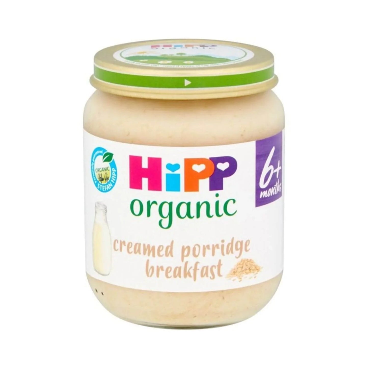 HiPP Organic Creamed Porridge Breakfast Baby Food Jar 6+ months 125g - mezetto ebebek ebebek
