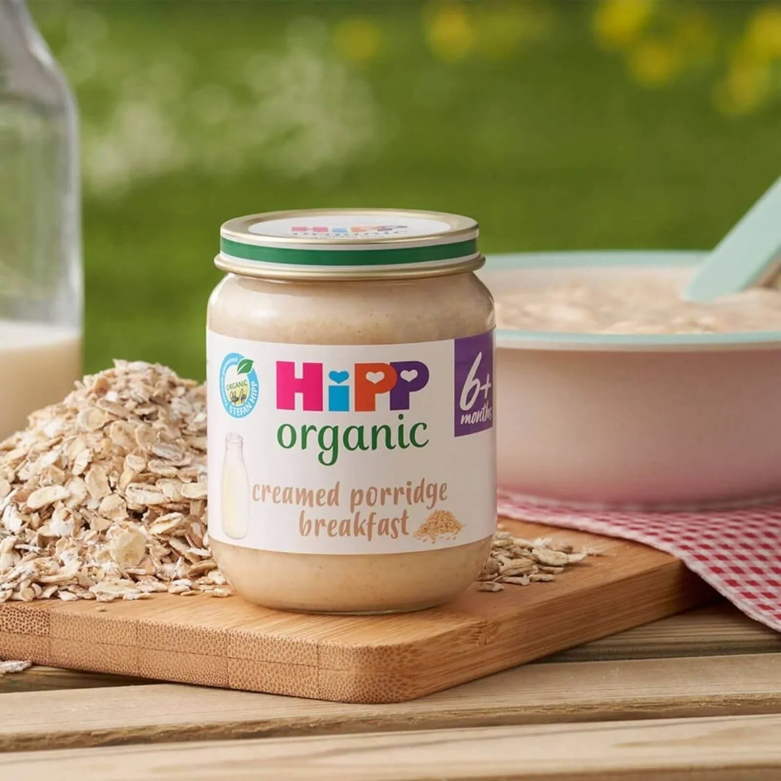 HiPP Organic Creamed Porridge Breakfast Baby Food Jar 6+ months 125g - mezetto ebebek ebebek