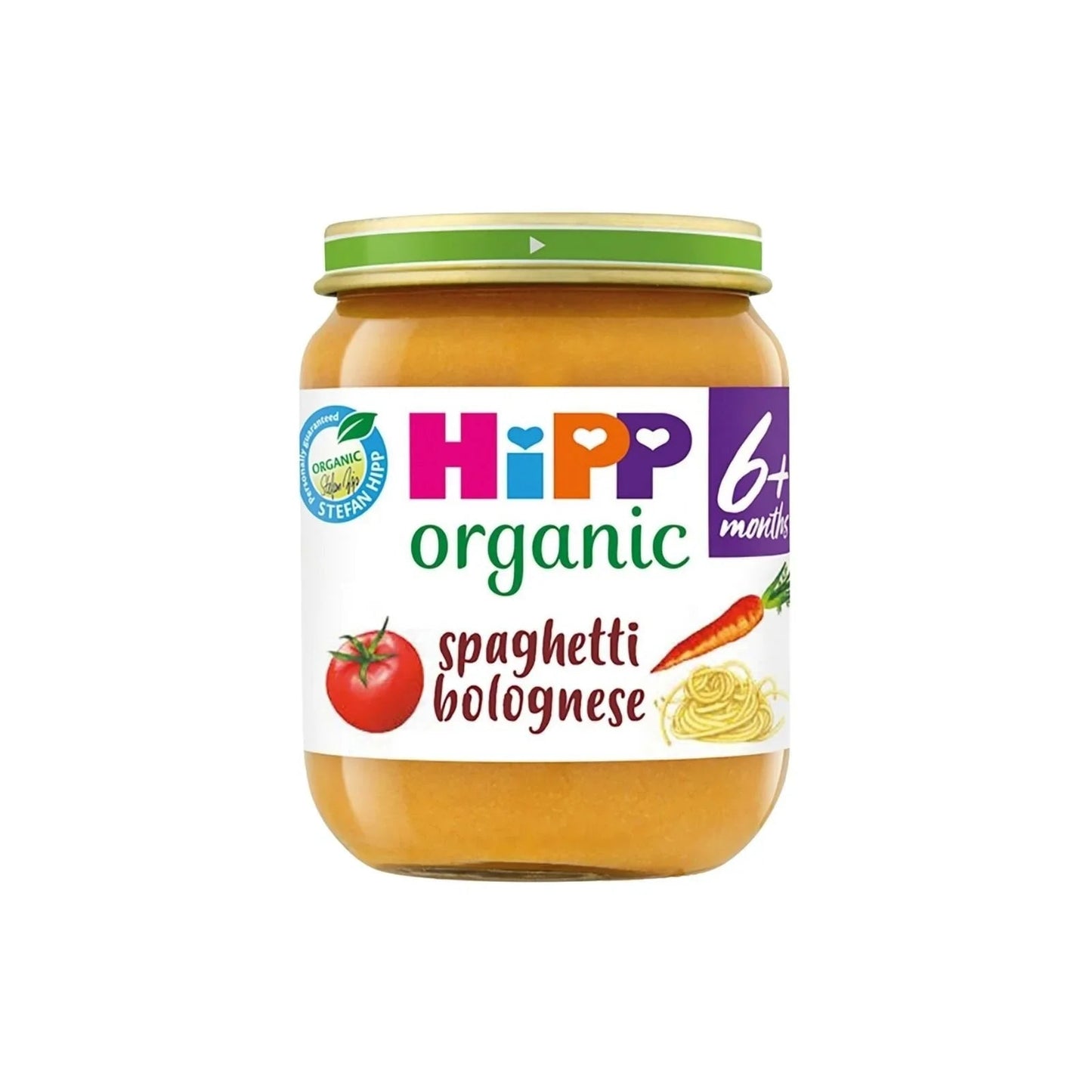 HiPP Organic Spaghetti Bolognese Baby Food Jar 6+ months 125g - mezetto ebebek ebebek