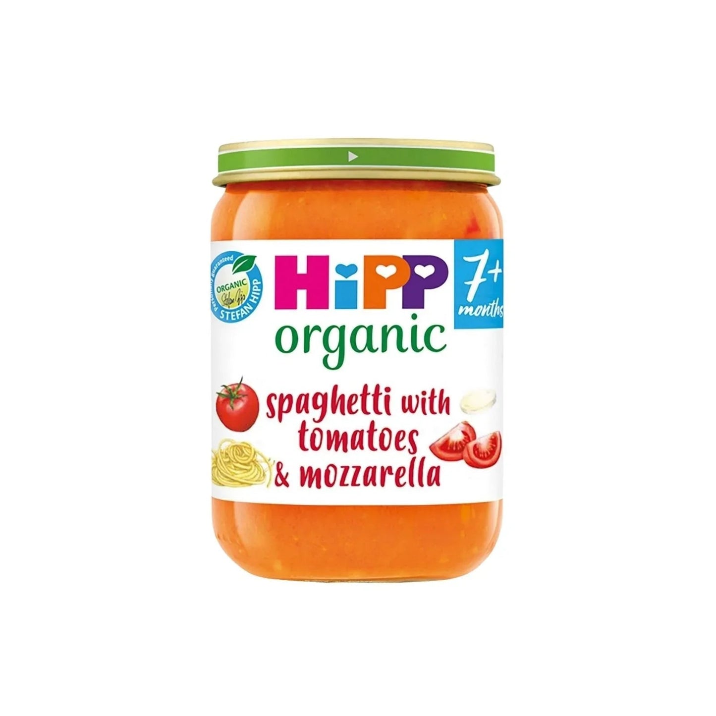 HiPP Organic Spaghetti with Tomatoes & Mozzarella Baby Food Jar 7+ months 190g - mezetto ebebek ebebek