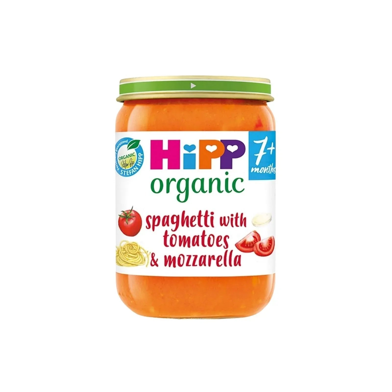HiPP Organic Spaghetti with Tomatoes & Mozzarella Baby Food Jar 7+ months 190g - mezetto ebebek ebebek
