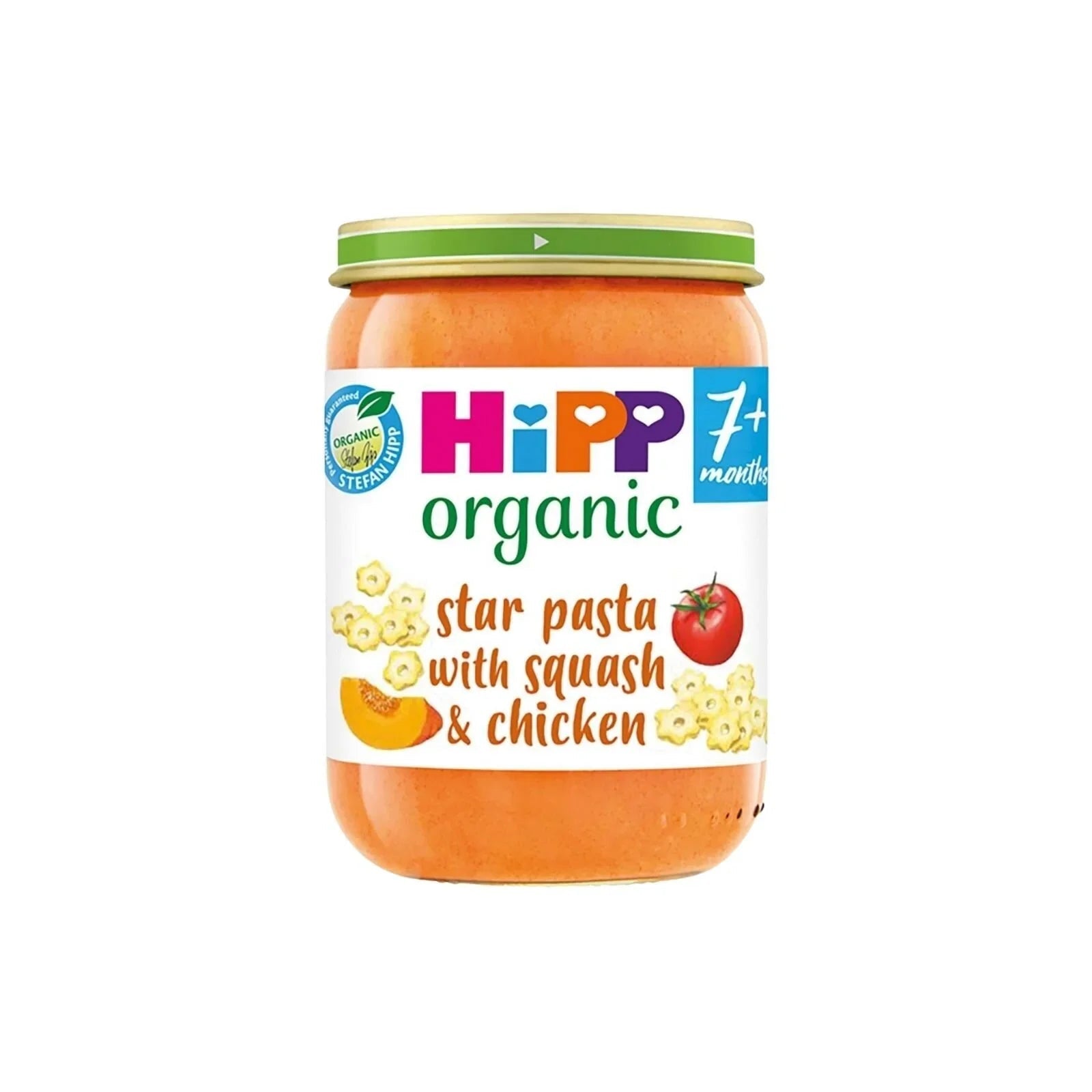 HiPP Organic Star Pasta with Squash & Chicken Baby Food Jar 7+ months 190g - mezetto ebebek ebebek