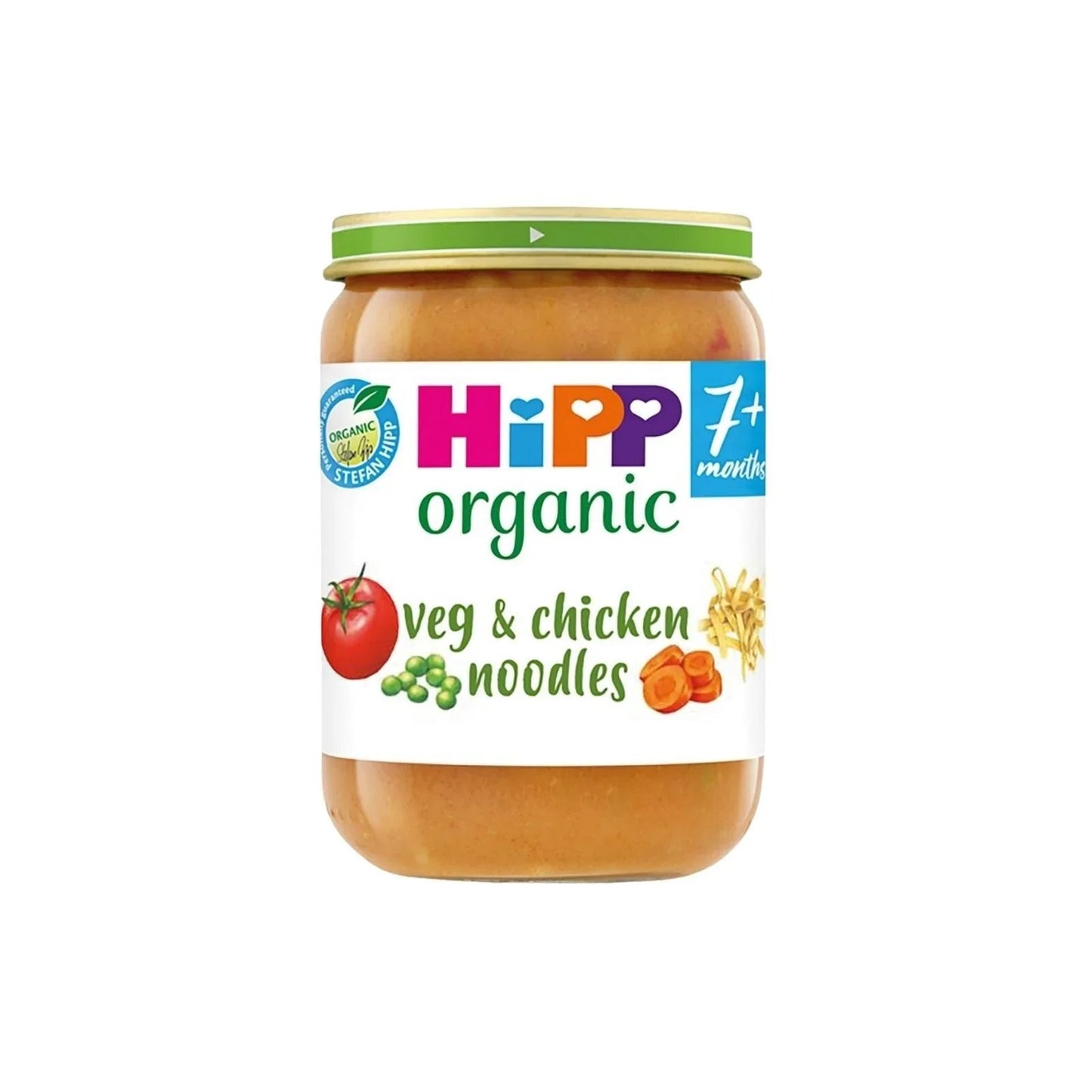 HiPP Organic Vegetables & Chicken Noodles Baby Food Jar 7+ months 190g - mezetto ebebek ebebek