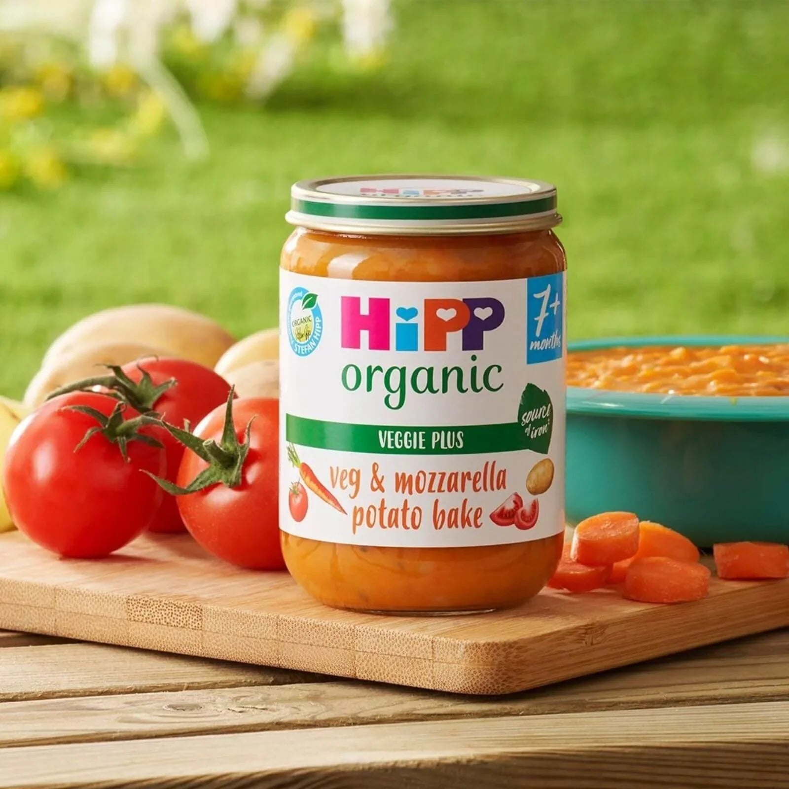 HiPP Organic Vegetables & Mozzarella Potato Bake Baby Food Jar 7+ months 190g - mezetto ebebek ebebek